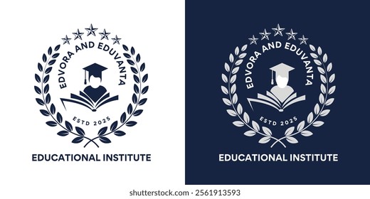 Creative modern Education logo design illustration template