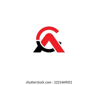 Creative Modern Elegant AC And CA Letter Vector Logo Design Template.