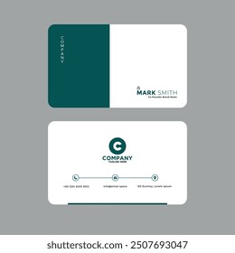 Creative modern, elegant Business Card Template Design, simple corporate design 
