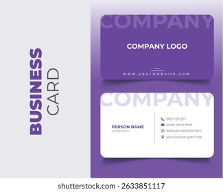 Creative and modern elegant business card design template for business, modern profesional buisness name card, Minimalist clean red business card