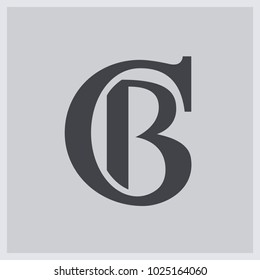 Kreative moderne elegante, einzigartige künstlerische CB B C Anfangsbuchstaben Symbol Logo.