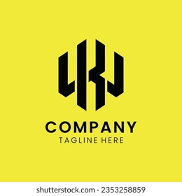 Creative modern elegant trendy unique artistic black and white color WK KW W K initial based letter icon logo.