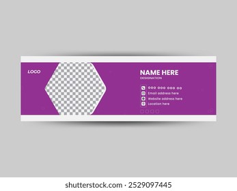 Creative Modern email signature design template