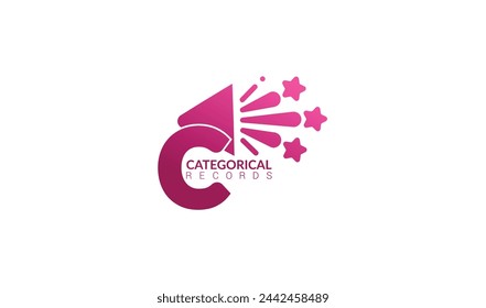 Creative modern entertainment logo design vector illustration.