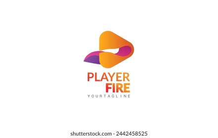 Ilustración vectorial de diseño de logotipo de entretenimiento moderno creativo.