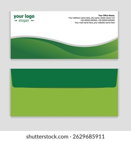 Creative, Modern Envelope Deign Template. International standard size. Vector illustration