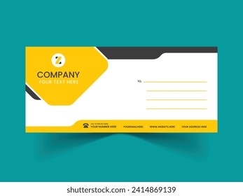 Creative and modern envelope design for office and company with two-color variations.