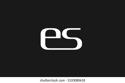 Creative Modern es Letters Icon Illustration
