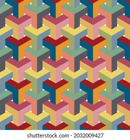 Fondo Creativo De Patrón Geométrico De Tela Moderna, Textil. 