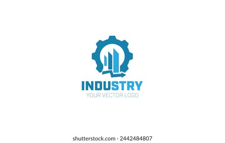 Creative modern Factory building logo - factory logo with chimney.