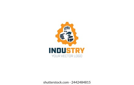 Creative modern Factory building logo - factory logo with chimney.