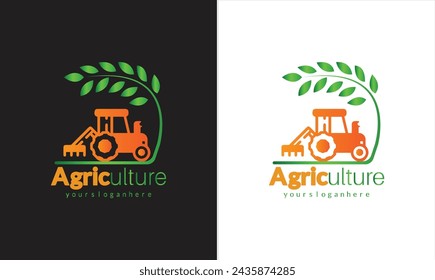 Creative modern Farms Logo, Tractor Logo, 