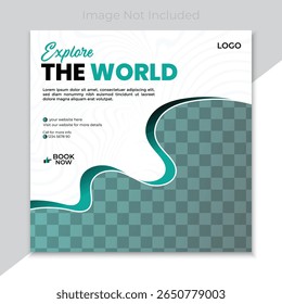 Modelo de design de pós-venda de moda criativa e moderna. Perfeito para marcas de roupas, promoções de comércio eletrônico, anúncios do Instagram ou Facebook. Vetor totalmente editável com layout limpo.