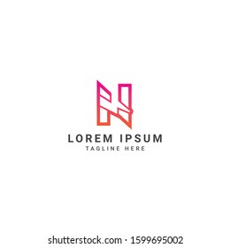 creative and modern Flash N letter vector logo template. This font with thunder symbol. Logotype. Alphabet suitable for fast, power, electric, identity, moving and speed