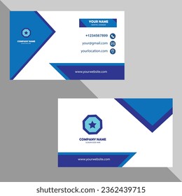 Creative modern flat Business card design