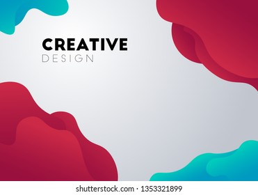 creative modern fluid abstract background, eps10 vector.