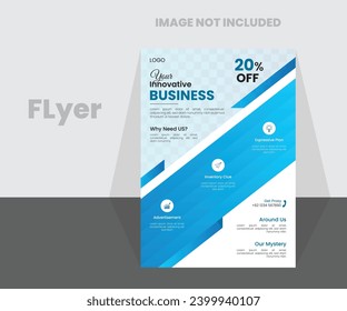 kreative Design-Vorlage für moderne Flyer.