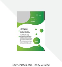Plantilla de volante creativa y moderna
