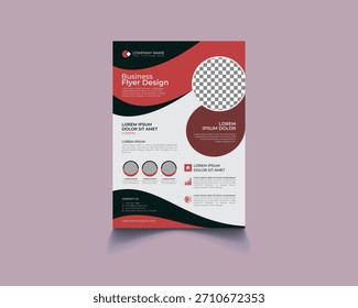 Plantilla flyer moderna y creativa ideal para servicios corporativos, marketing, promoción de negocios y publicidad de agencias. Formato de Vector totalmente editable.