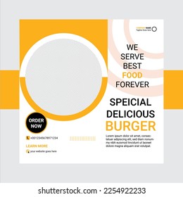 Creative Modern Food Social Media post 