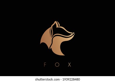 Creative Modern Fox Head Logo, Abstract Fox logo
