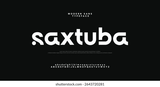 Creative Modern Future Logo Alphabet Font and Number. Typography abstract italic bold fonts technology, sport, movie brand and logos. vector illustration
