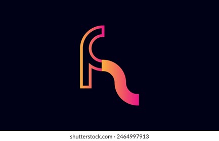 Logo FZ Creativo Y Moderno. Letra inicial FZ Logo Design sobre fondo negro.