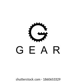 Creative modern G gear logo icon vector sign industrial