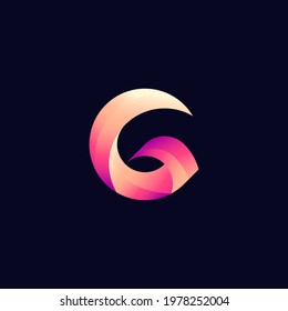 Creative Modern G Logo Design Vector | Awesome G Letter Logo Design Template | G Initial Logo Mark  