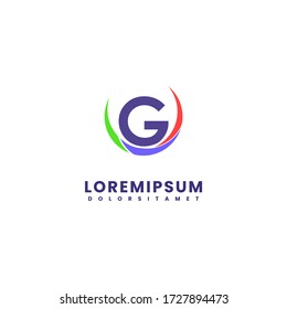 creative modern G logo letter simple design concept