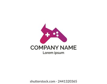 Creative modern gaming logo illustration.