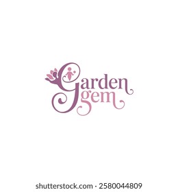 Creative Modern Garden Gem Logo Icon