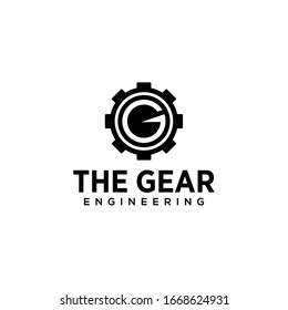 Creative modern gear logo icon vector sign industrial