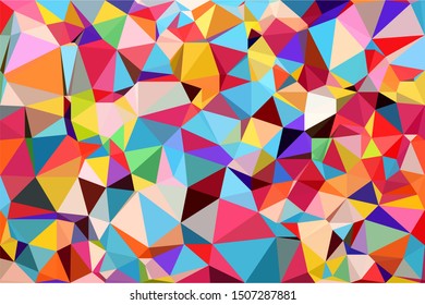 Creative modern geometric colorful design