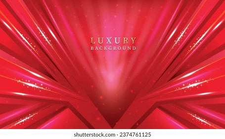 creative and modern geometric digital red color luxury background.use for banner and greeting card,cover and wallpaper.