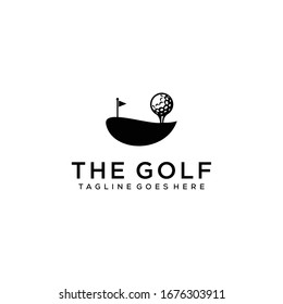 Creative modern golf sport sign logo symbol template