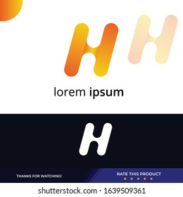 creative modern h letter logo template 