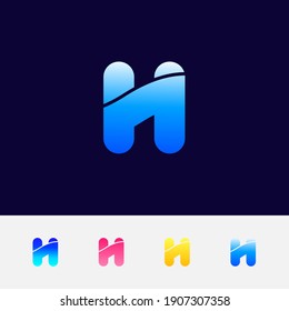 Creative Modern H Letter Logo Design - H Letter Logo Design Vector - Unique H Logo Design Template
