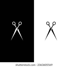 Creative Modern Hair Salon Logo Letter A. White Logo on Black Background. Usable for Business Logos. Flat Vector Logo Design Template Element