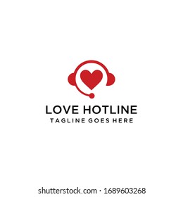 Plantilla de diseño del logotipo de la firma de la línea de amor moderna y creativa.