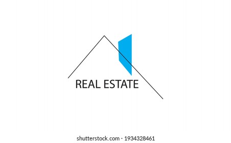 Diseño del logotipo de la casa moderna creativa y la construcción del inmueble
