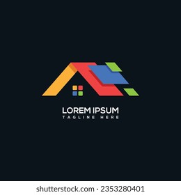 Vorlage für kreatives modernes Haus-Logo, Vorlage für das Immobilienlogo