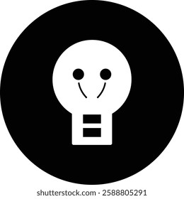A creative and modern icon representing inspiration, innovation, and problem-solving. Perfect for brainstorming apps, creative projects, and business strategies