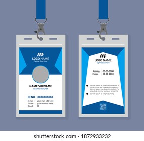 Vorlage für kreatives und modernes Design der ID-Karte