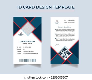 Diseño de plantillas de tarjetas de identificación creativas y modernas