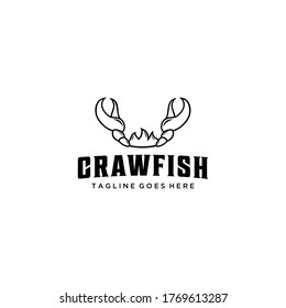 Creative modern illustration craw fish logo sign icon design vector