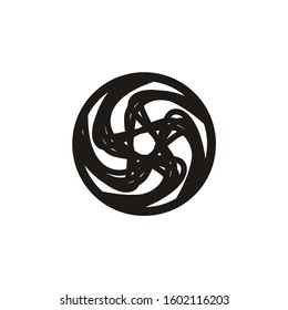 Creative modern illustration lens camera photography logo icon vector template