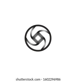 Creative modern illustration lens camera photography logo icon vector template