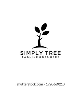 Creative modern illustration luxury Tree nature sign logo design vector template