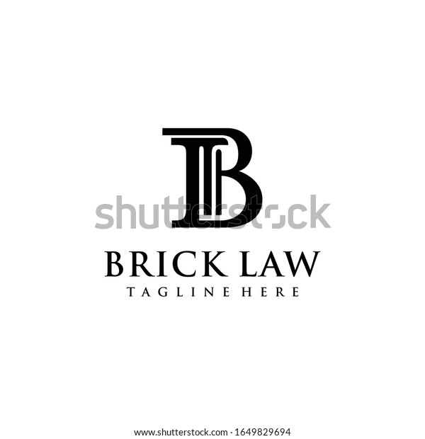 Creative Modern Initial B Law Firm Stock Vector (Royalty Free) 1649829694